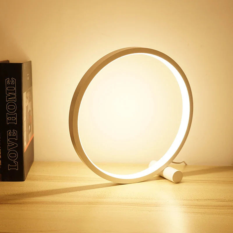 Moderne halo led nachttischlampe